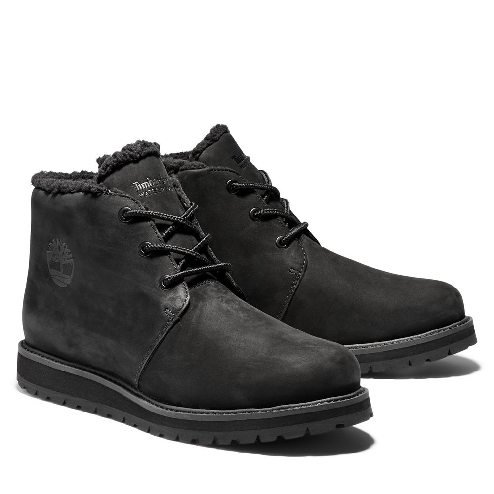 Timberland Mens Chukka Boots Richmond Ridge Waterproof - Black - India JD3706458